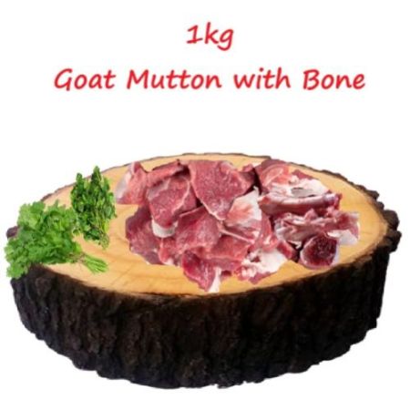 1kg Goat Mutton with Bone