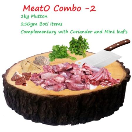1kg Goat Mutton + Boti 250g